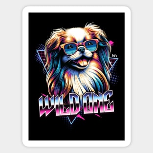 Wild One Japanese Chin Dog Magnet